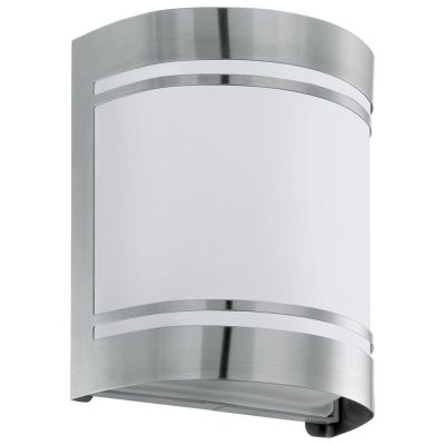 Silberne moderne Außenleuchte Glas, Aartje, IP44