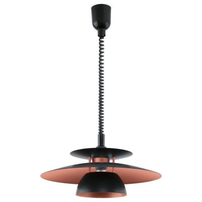 Schwarze design Pendelleuchte Stahl, Lariana