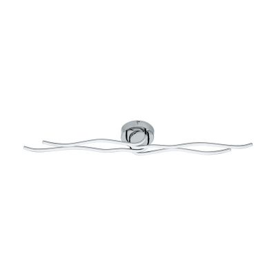 Chrom moderne Deckenleuchte Kunststoff, Therese, 40W, 3000K LED