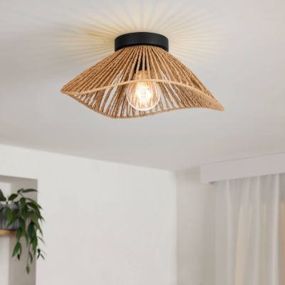 Papier Deckenleuchte Braun, Jitze