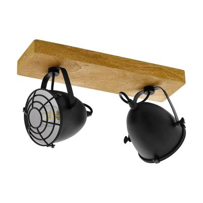Holz Deckenstrahler Braun, Pasquale