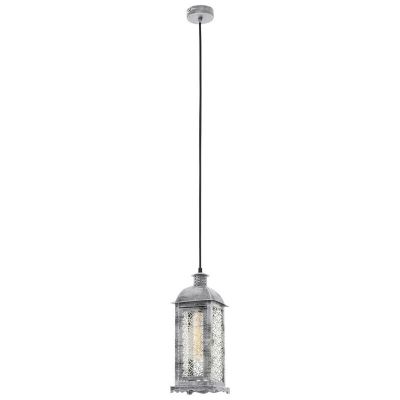 Silberne retro Pendelleuchte Metall, Abderrahman