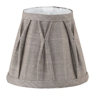 Graue Lampenschirm Noah, Stoff, klassisch