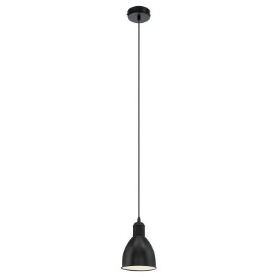 Schwarze industrielle Pendelleuchte Metall, Lavinio