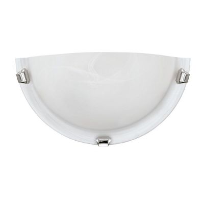 Chrom Wandleuchte Glas, Alcor