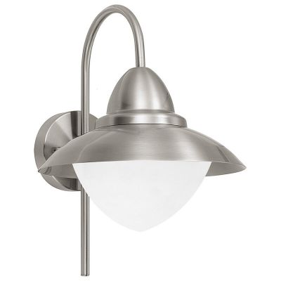 Silberne antik Außenleuchte Glas, Elayza, IP44