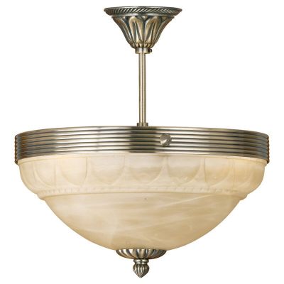 Bronze antik Deckenlampe Glas, Eugine