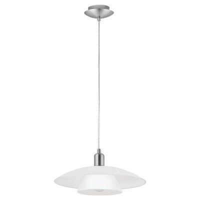 Weiße design Pendelleuchte Glas, Lariana