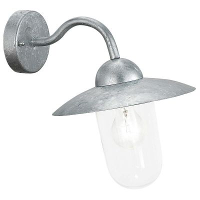 Silberne landhaus Außenleuchte Glas, Dalisha, IP44