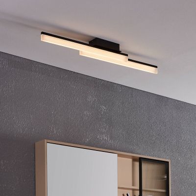 Schwarze moderne Badezimmer Deckenleuchte Aluminium, Michelle, 11W, 3000K LED, IP44