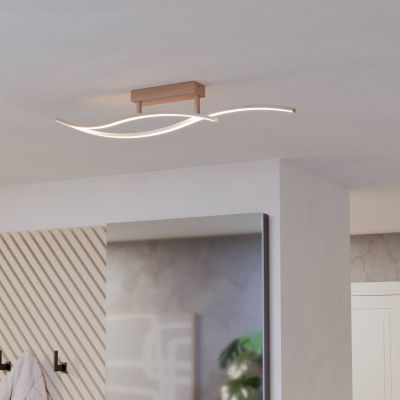 Braune design Deckenleuchte Stahl, Tevin, 12W, 4000K LED