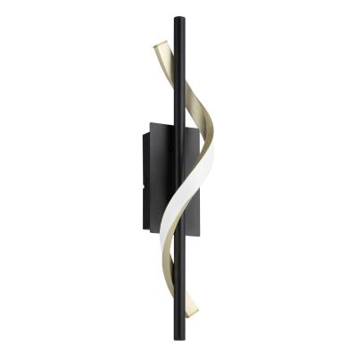 Messing design Wandleuchte Kunststoff, Cunera, 8,8W, warm- bis kaltweiß einstellbare LED, 3-stufig dimmbar