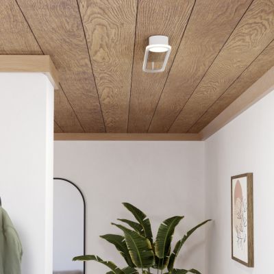 Weiße design Deckenleuchte Stahl, Constance, 24W, White Switch LED