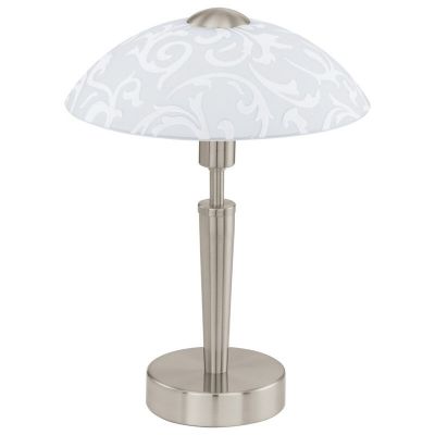 Nickel antik Tischleuchte Stahl, Adi, mit Touch-Dimmer