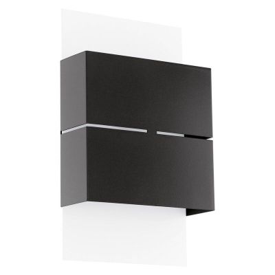 Schwarze moderne Außenleuchte Metall, Ishaya, 3W, 3000K LED, IP44