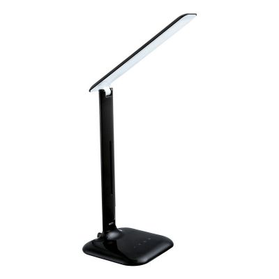 Schwarze design Schreibtischlampe Kunststoff, Ayman, 3W, warm- bis kaltweiß einstellbare LED, mit Touch-Dimmer