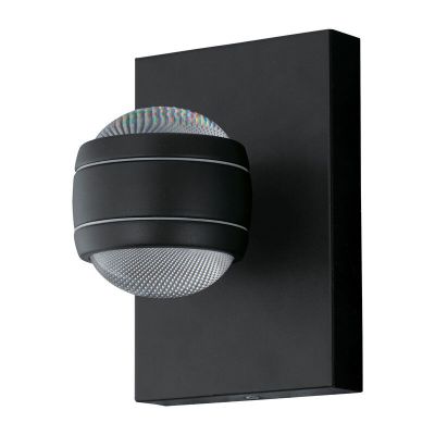 Schwarze Außenleuchte Kunststoff, Bastien, IP44
