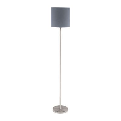 Graue moderne Stehlampe Stoff, Abano, mit Schalter