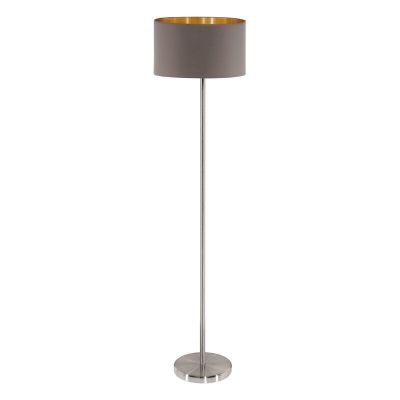 Braune moderne Stehlampe Stoff, Terme, mit Schalter