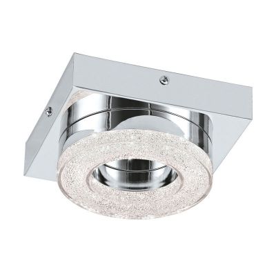 Chrom moderne Wandleuchte Kunststoff, Arjo, 4W, 3000K LED