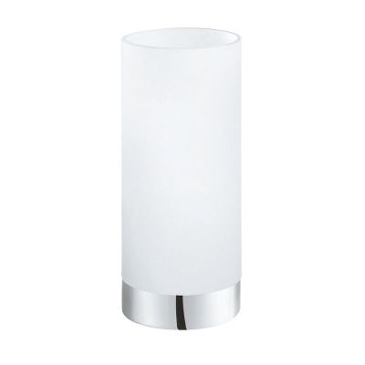 Chrom moderne Tischleuchte Glas, Asiye, mit Schalter