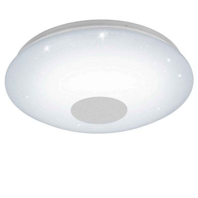 Weiße Deckenleuchte Kunststoff, Barbera, 30W, warm- bis kaltweiß einstellbare LED