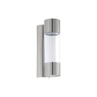 Silberne Außenleuchte Kunststoff, Bashir, 4W, 3000K LED, IP44