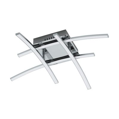 Chrom moderne Deckenlampe Aluminium, Josua, 5W, 3000K LED