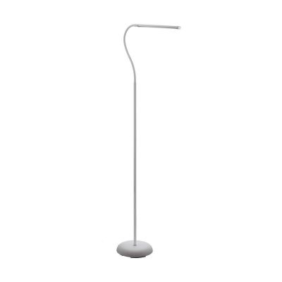 Weiße moderne Stehlampe Kunststoff, Brennan, 5W, 4000K LED, mit Touch-Dimmer