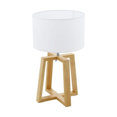 Holz Tischleuchte Braun, Maico, mit Schalter