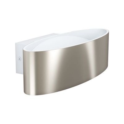 Nickel moderne Wandleuchte Aluminium, Elmar, 10W, 3000K LED