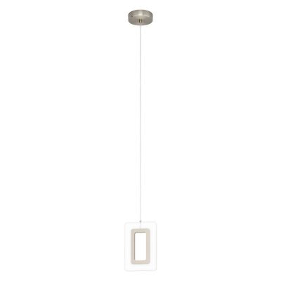 Nickel Pendelleuchte Kunststoff, Niels, 5W, 3000K LED