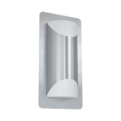 Silberne moderne Außenleuchte Edelstahl, Maika, IP44