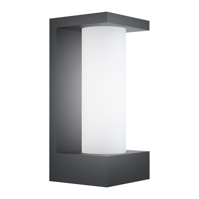 Schwarze moderne Außenleuchte Aluminium, Lilianne, 6W, 3000K LED, IP44