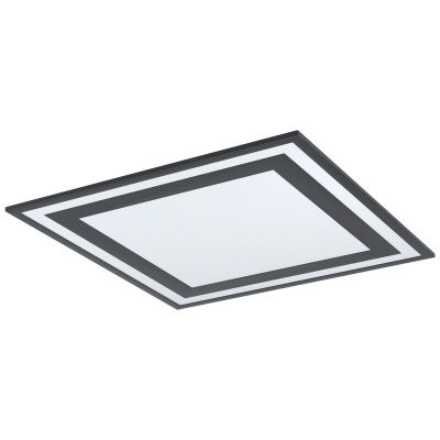 Schwarze moderne Deckenlampe Aluminium, Tirzah, 36W, 4000K LED