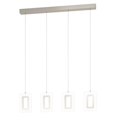 Nickel Pendelleuchte Kunststoff, Niels, 5W, 3000K LED