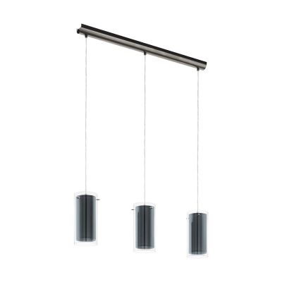Nickel moderne Pendelleuchte Glas, Barceno