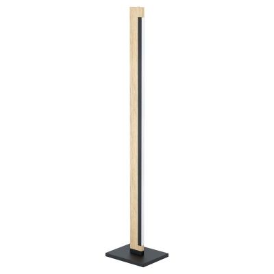 Holz Stehlampe Braun, Ludovica, 22W, 3000K LED, mit Schalter