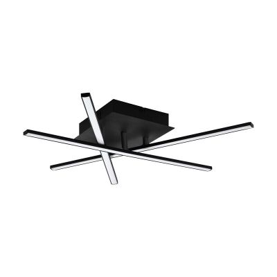 Schwarze moderne Deckenlampe Aluminium, Arantxa, 10W, 3000K LED