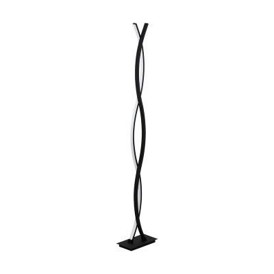 Schwarze moderne Stehlampe Aluminium, Arantxa, 32W, 3000K LED, mit Schalter