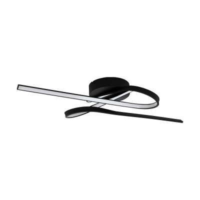 Schwarze design Deckenlampe Aluminium, Tinus, 21W, 3000K LED