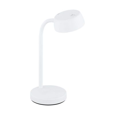 Weiße Tischleuchte Kunststoff, Annelin, 4W, 3000K LED, mit Schalter