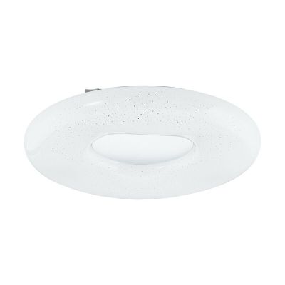 Weiße Deckenlampe Stahl, Ziya, 24W, in Lichtfarbe einstellbare LED