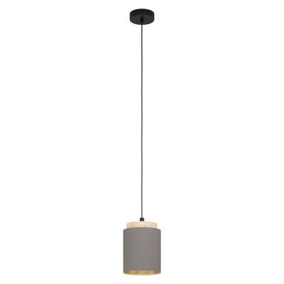 Braune moderne Pendelleuchte Stoff, Gabi