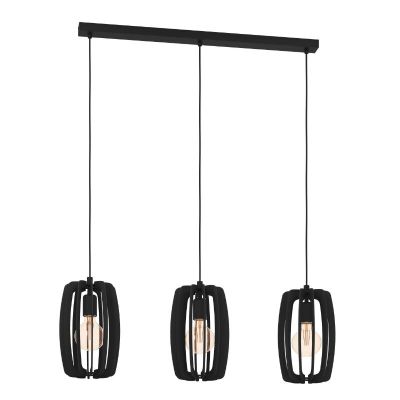 Holz Pendelleuchte Schwarz, Wilko