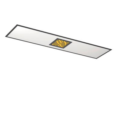 Schwarze moderne Deckenleuchte Aluminium, Vinesh, 35W, warm- bis kaltweiß einstellbare LED, 3-stufig dimmbar