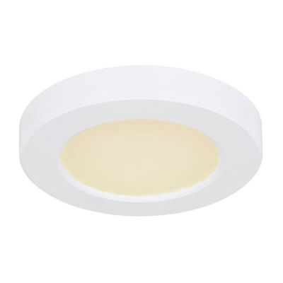 Weiße Deckenlampe Kunststoff, Cage, 6W, in Lichtfarbe einstellbare LED