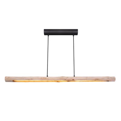 Holz Pendelleuchte Braun, Abbas, 25W, 3000K LED