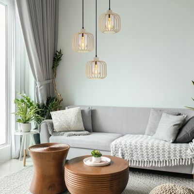 Braune industrielle Pendelleuchte Metall, Abubakar