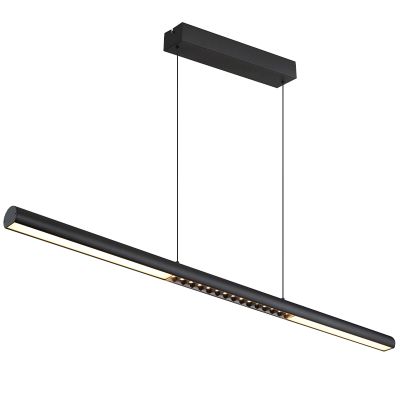 Schwarze moderne Pendelleuchte Esszimmer Metall, Jakub, 24W, 3000K LED